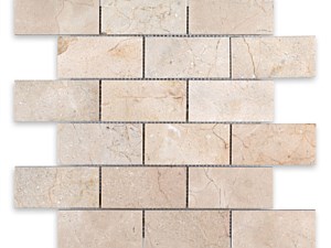 Crema Marfil Marble Brick 2 X 4 Polished or Honed